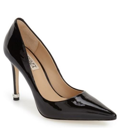 badgley mischka harbor crystal embellished open toe pump