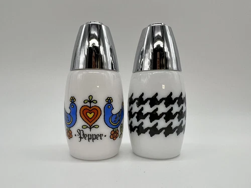 Vintage Gemco Salt & Pepper Shakers Bird of Paradise Friendship Pepper And Other