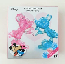 Hanayama Disney Mickey & Minnie 3D Puzzle 68 Pieces Crystal Gallery pink & blue