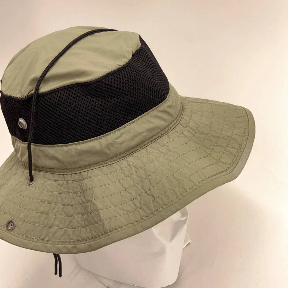Dorfman Pacific Co Green Nylon Black Vents Sun Hat Size M