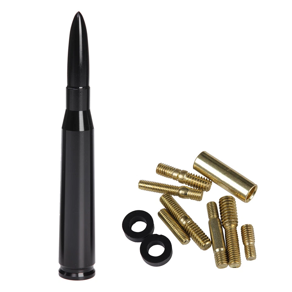 1X BLACK BULLET ANTENNA 50 CAL for CHEVROLET SILVERADO 1500/2500/3500/GMC SIERRA - Image 3 of 4