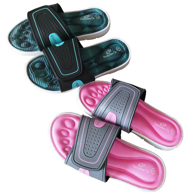 Ladies Memory Foam Slippers Open Toe Slippers Flip Flop UK Size
