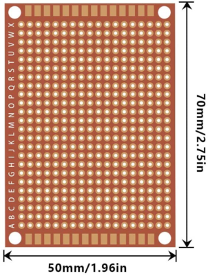 10 Or 20 PCS Single-Sided PCB Prototype Boards – 5cm X 7cm Bakelite Strip Boards For DIY Electronics Projects