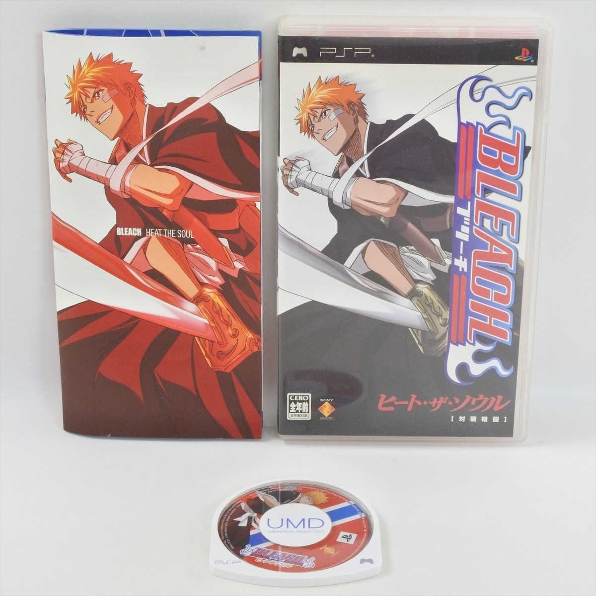 BLEACH HEAT THE SOUL 1 UMD PSP Playstation Portable ccc psp