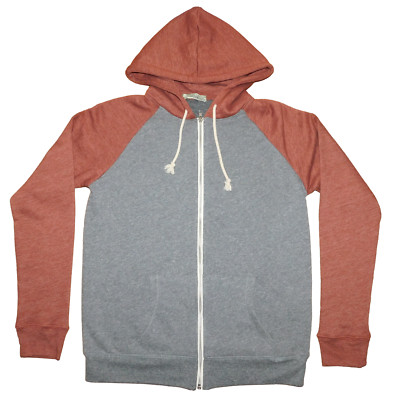 NEW NWT Men's Threads 4 Thought Malibu Full Zip Front Hoodie Sweatshirt SMALL