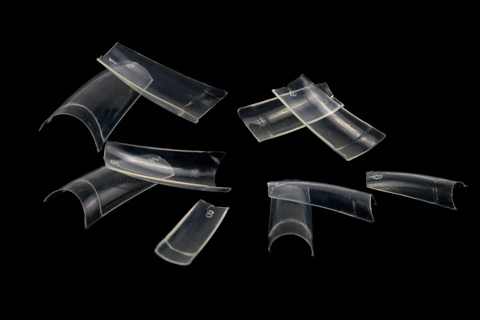 Прозрачные накладные ногти 500 шт. длинные квадратные французские поддельные накладные ногти сделано в США - Изображение 2 из 4