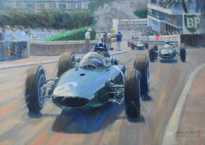 Graham Hill BRM Formel 1 1 F1 Rennwagen Blanko Geburtstagskarte  