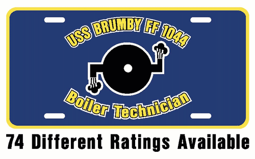 USS BRUMBY DE 1044 FF 1044 Rating License Plate U S Navy USN Military PO4 - Bild 5 von 5