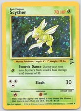 Scyther 17/130 Holo Rare Base Set 2 Pokemon LP+ on eBay