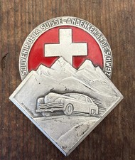 Vintage Swiss Car Grilleradiator Badge. Huguenin Frres From Le Locle. Vintage Swiss Car Grilleradiator Badge. Huguenin Frres From Le Locle.