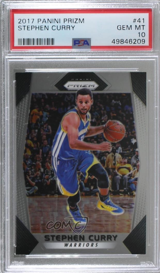2017-18 Panini Prizm Stephen Curry #41 PSA 10 GEM MT 3b3
