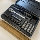 Rare NOS Craftsman USA 1/4" Drive 17-Piece SAE Socket Set w/Case No 34794, M1097