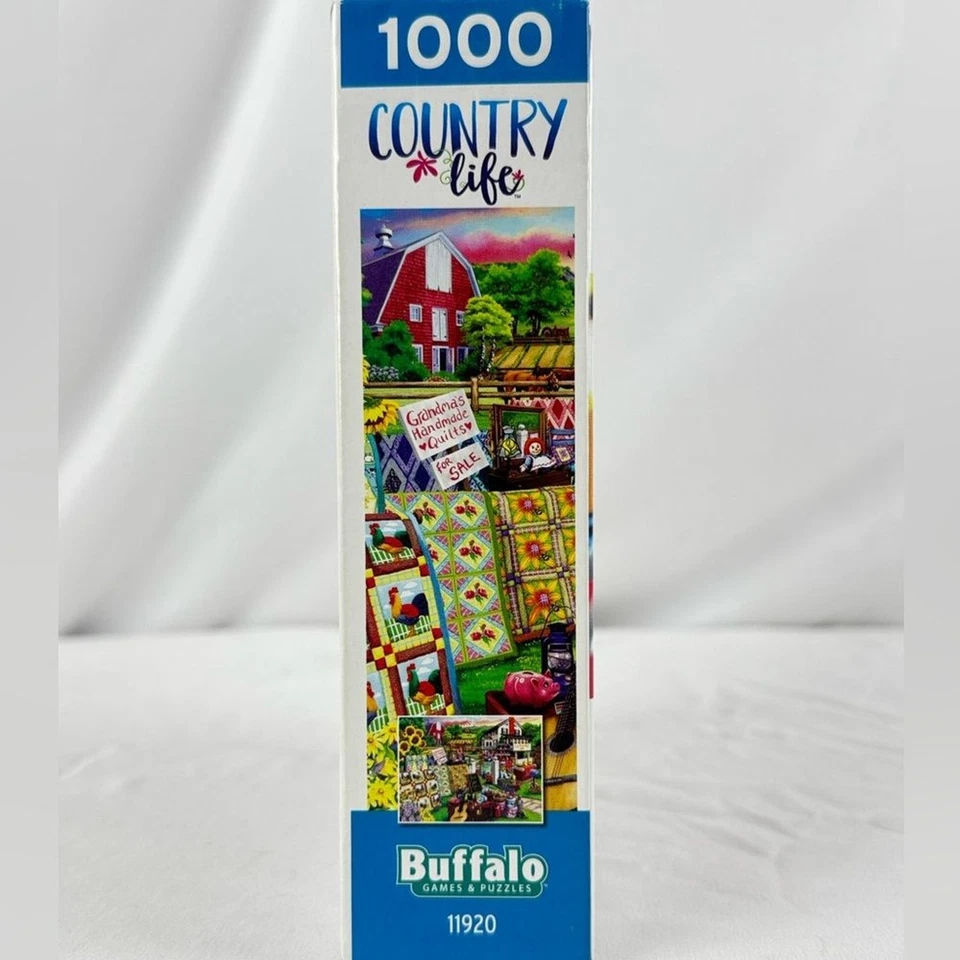 ¡SELLADO! Rompecabezas Buffalo Games Country Life “Country Yard Sale” Foto 4 de 4