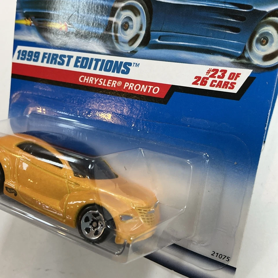Chrysler Pronto 1999 primeras ediciones Hot Wheels amarillo con cromo 5 radios Foto 3 de 3