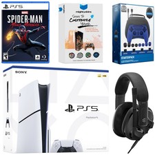 Sony PlayStation 5 Slim Disc  Spider-Man Miles Morales, EPOS Headset Bundle