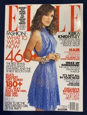 Elle Magazine December 2007 Keira Knightley Cover New