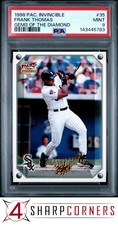 1998 PACIFIC INVINCIBLE GEMS OF THE DIAMOND #35 FRANK THOMAS HOF POP 1 PSA 9