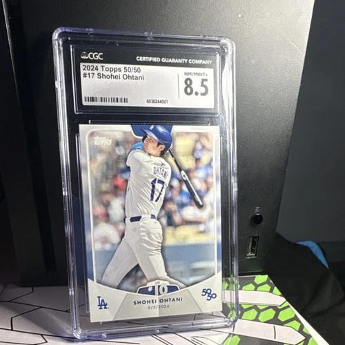 Topps 2024 50/50 Shohei Ohtani #17 CGC 8.5 Dodgers MLB Baseball Card