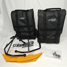 Juego de bolsas de sillín Ducati genuino OEM Scrambler 1100 96781401A con soportes 96781361A