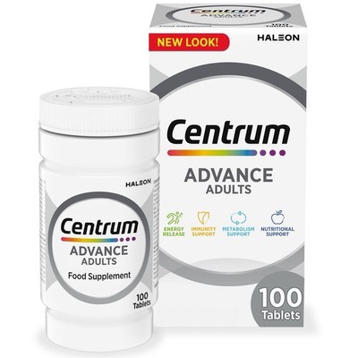 Centrum Advance Adults 100 Tablets Exp 01/2027  Energy, Immunity & Value Deal  