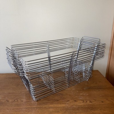 Chafing Wire Rack Buffet Stand Full Racks For Dish Serving Trays 8 Trays 20x12x8