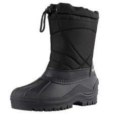 Knixmax  Outdoor Waterproof Winter Warm Boots Mens Winter Snow Boots