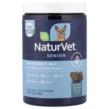 Senior Advanced 5-in-1 with Turkey Tail Mushroom, For Dogs, Hickory Smoked