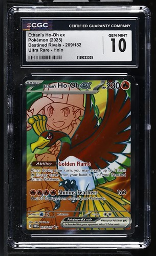 Ethan's Ho-Oh ex graded CGC 10 for sale on eBay