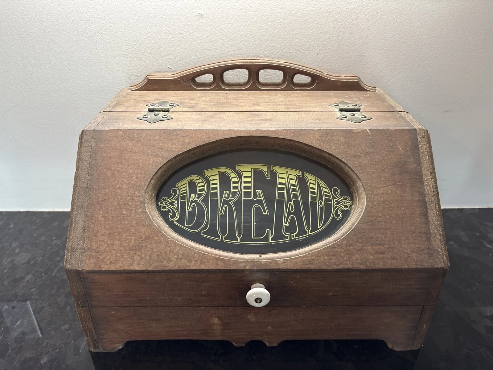Vintage Wooden Bread Box 16” X 11” X 11” Farmhouse Chic
Opens in a new window or tab