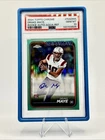 2024 Topps Chrome - Rookie Autographs Drake Maye Aqua Refractor /199 PSA 10