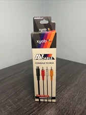 XYAB Composite AV Audio Video Cable for Sega Genesis Model 2/3 - NEW IN BOX
