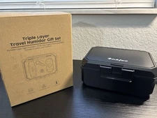 Lihtun Travel Humidor Gift Set Triple Layer New