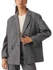 Vero Moda Lizzie Oversized Blazer Gray