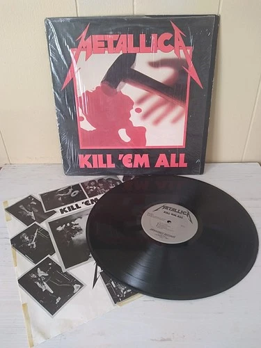 Metallica Kill Em All Lp Vinyl 1983 True 1st Press Megaforce Label MRI 069