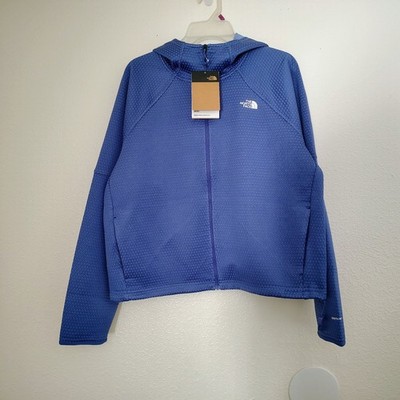 The North Face W DotKnit Therm Full Zip Hoodie - Virtual Blue Women's Large NWT