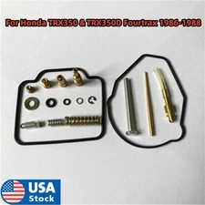 Carburetor Rebuild Repair Kit Full Set Fit For Honda TRX350/D Fourtrax 86-88