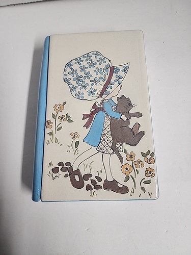 Vintage Holly Hobby Bridge Pad Or Stationary Notepad Ceramic Holder 1970s Rare