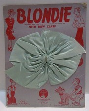 1940's Blondie Hair Ribbon on Card, Chic Young King Features Syndicate