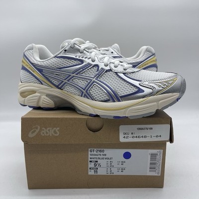 Asics GT-2160 Mens 9.5 / Womens 11 Running Shoes 1203A275-109 White/Blue Violet
