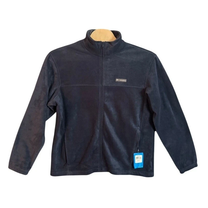 NWT Columbia Men's Fleece Jacket Navy Blue Size 1X Full Zip Warm Outerwear