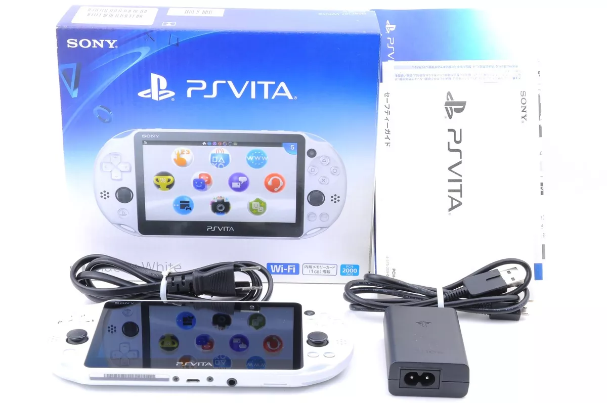 SONY PS Vita PCH-2000 ZA22 Glacier White Console Wi-Fi model