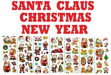 3D puffy Stickers   Santa Claus Christmas New Year Saint Nicholas Kris Kringle