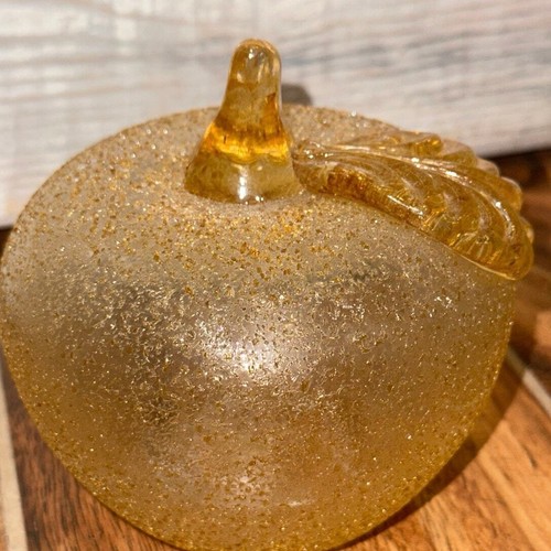 Pisapapeles Barovier & Toso Murano esmerilado italiano arte veneciano vidrio manzana de colección - Imagen 4 de 17