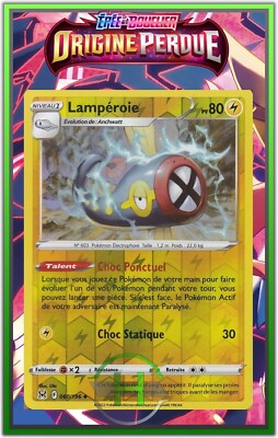 Lampéroia Reverse - EB11:Lost Origine - 060/196 - Französische Pokemon Karte Neu