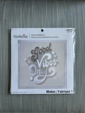 Recollections Paper Layering Kit For Paper Making Crafting GOOD VIBES ONLY