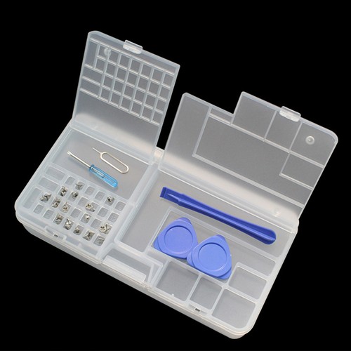 Screw Organizer White Transparent Rectangular Strong PP Lock Design Hardware Or - Picture 8 of 20