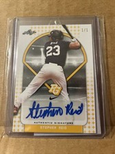 #1/1 (ONLY 1) 2018 LEAF GOLD AUTO AUTOGRAPH STEPHEN REID ROOKIE CARD GEORGE TECH