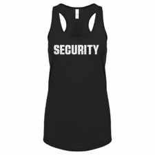 Security Staff PARENT womens racerback tank top