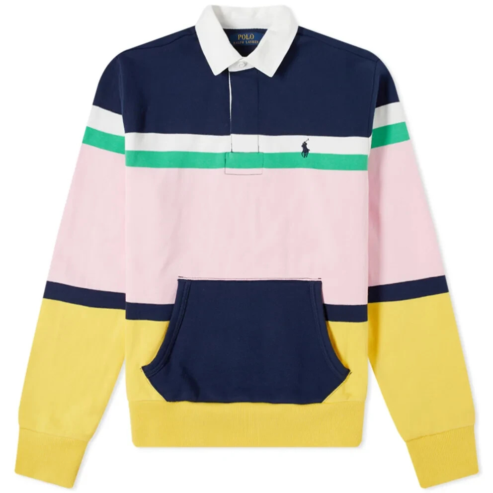 Polo🐎Ralph Lauren Kangaroo Pocket Fleeceback Rugby Shirt