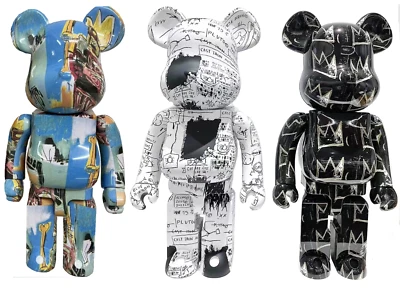 400%Bearbrick Basquiat Art Graffiti Action Figure Decor Art Collection Toy Gift